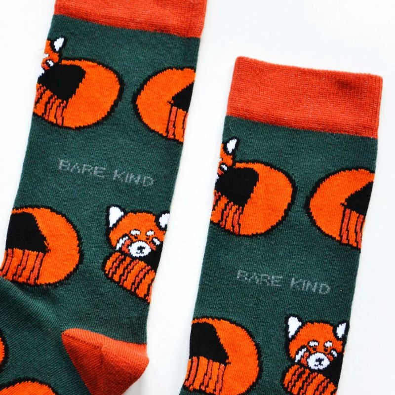 Save the Red Pandas Bamboo Socks - Size 4-7